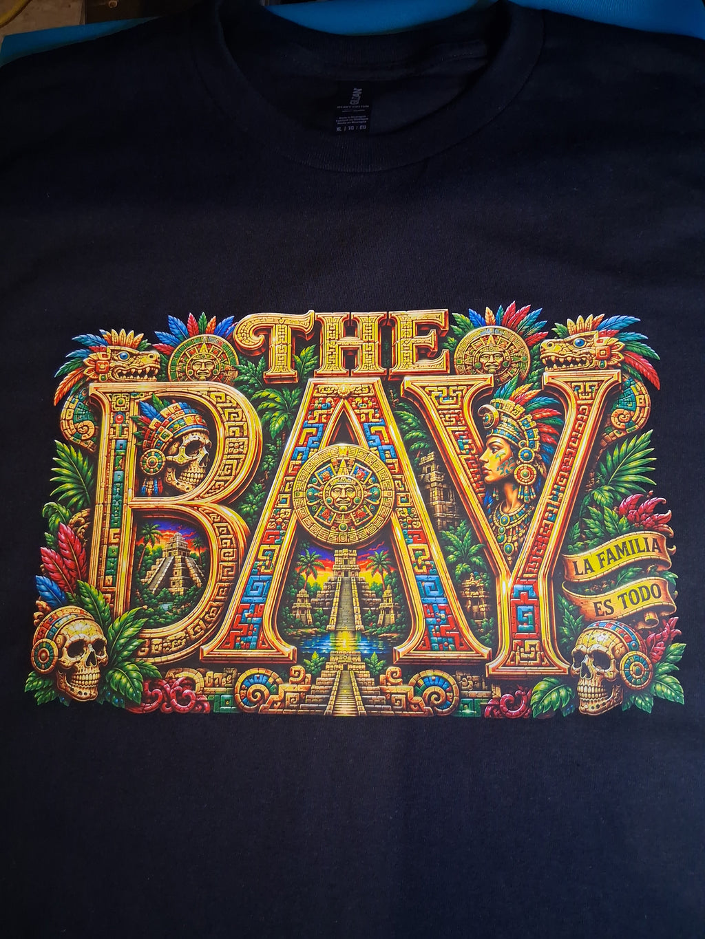 THE BAY Mexican Heritage Tee | Chicano Aztec Graphic T-Shirt | Bay Area Streetwear