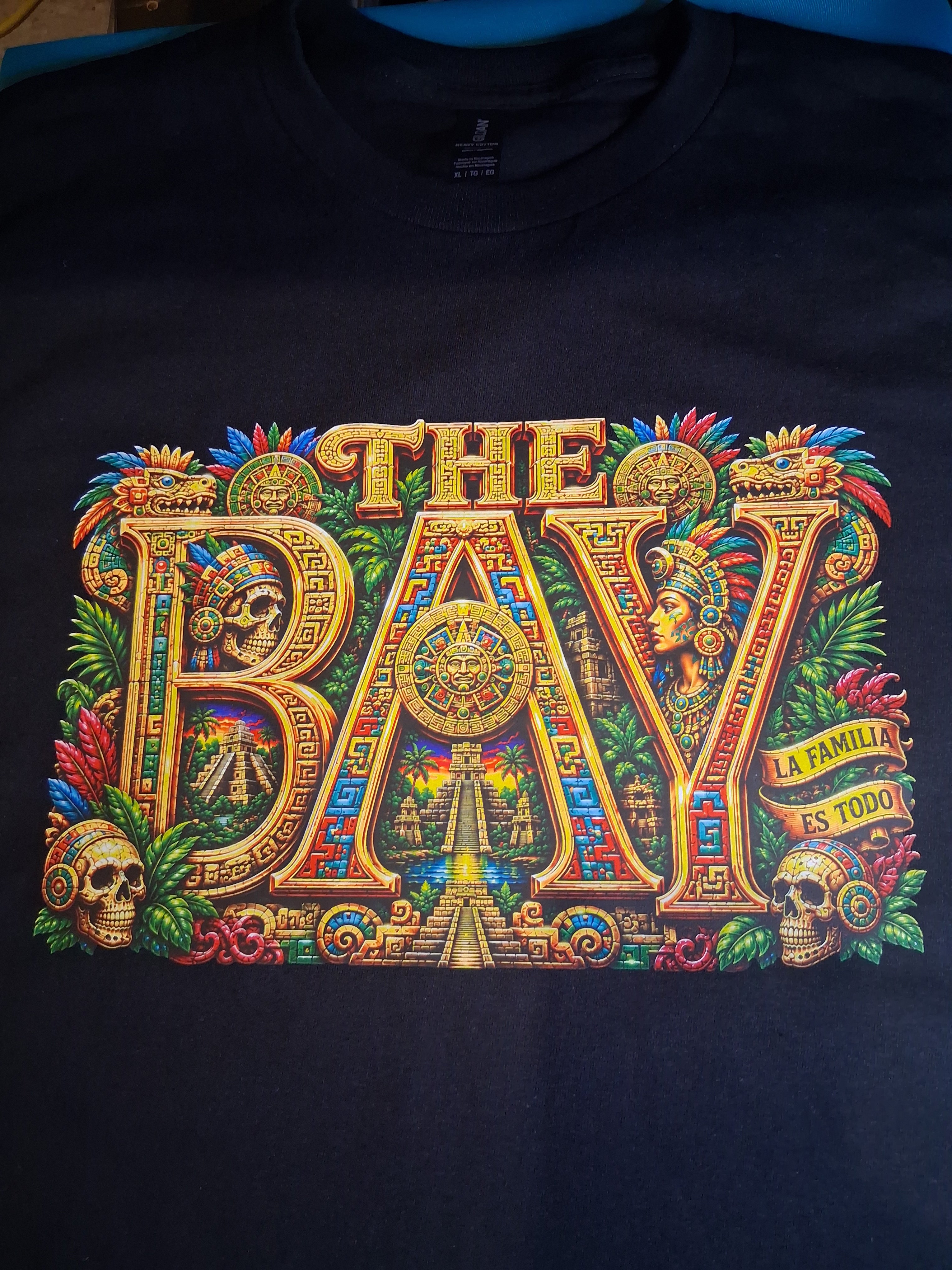 THE BAY Mexican Heritage Tee | Chicano Aztec Graphic T-Shirt | Bay Area Streetwear