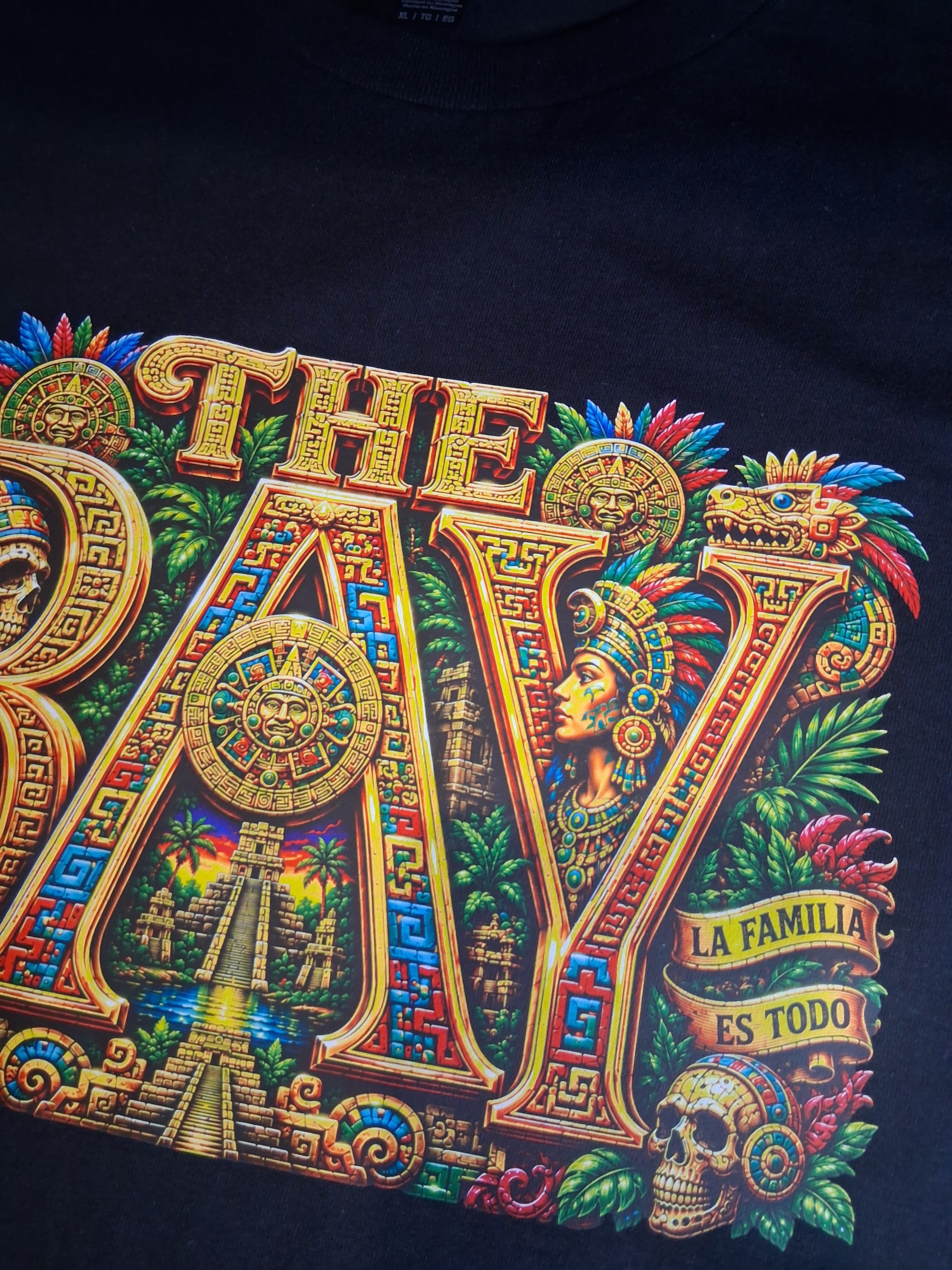 THE BAY Mexican Heritage Tee | Chicano Aztec Graphic T-Shirt | Bay Area Streetwear