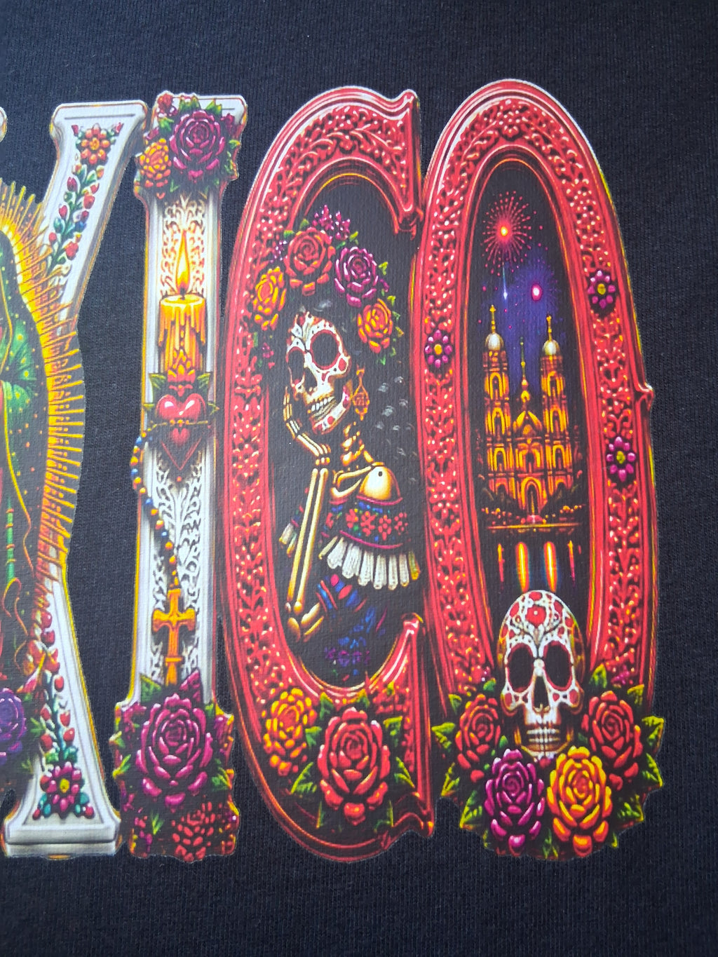 Mexico Heritage Shirt | Virgen de Guadalupe, Catrina, Floral Designs