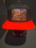 San Francisco Heritage Snapback Hat | Chicano Art Inspired Fan Cap