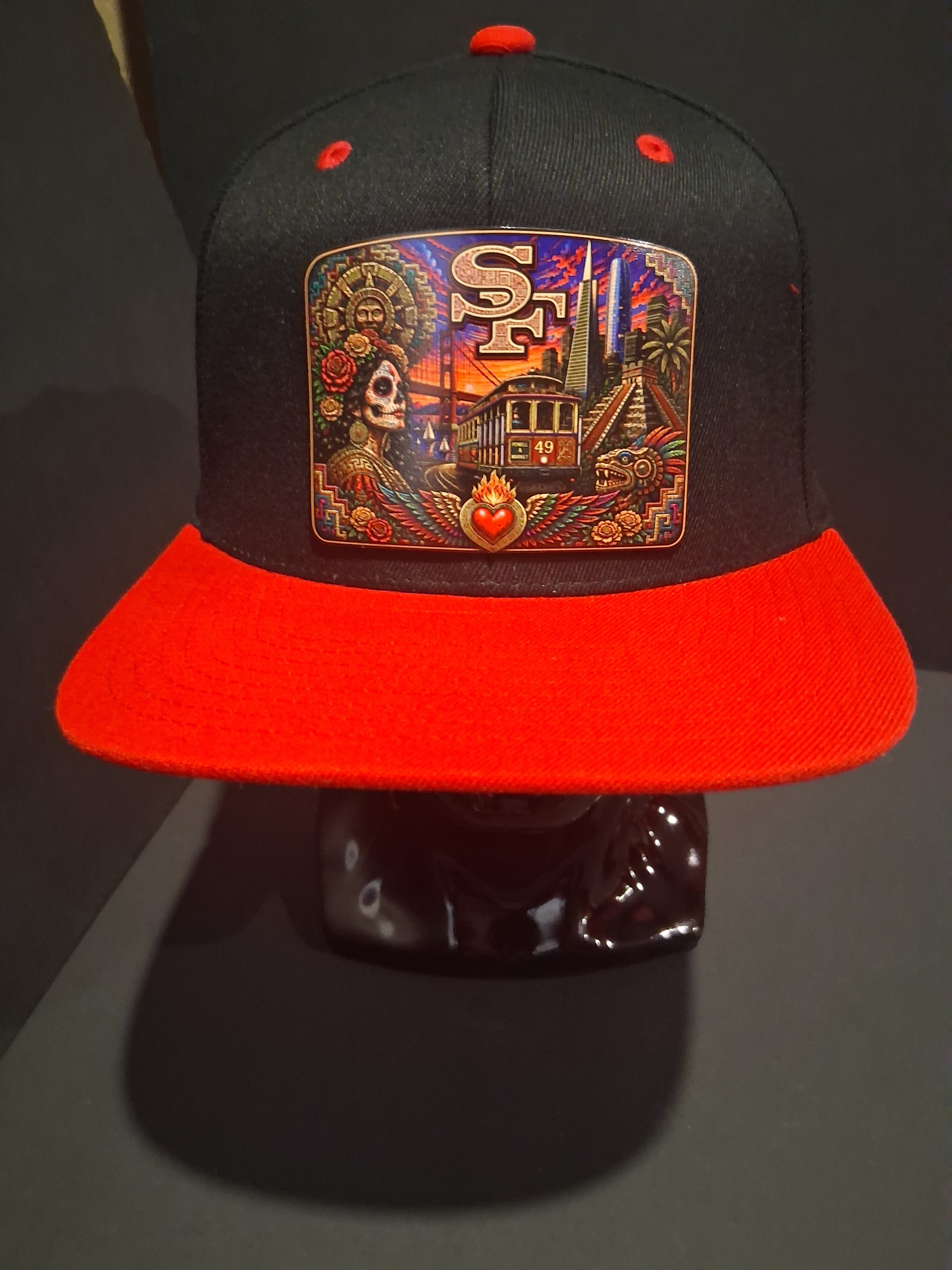 San Francisco Heritage Snapback Hat | Chicano Art Inspired Fan Cap