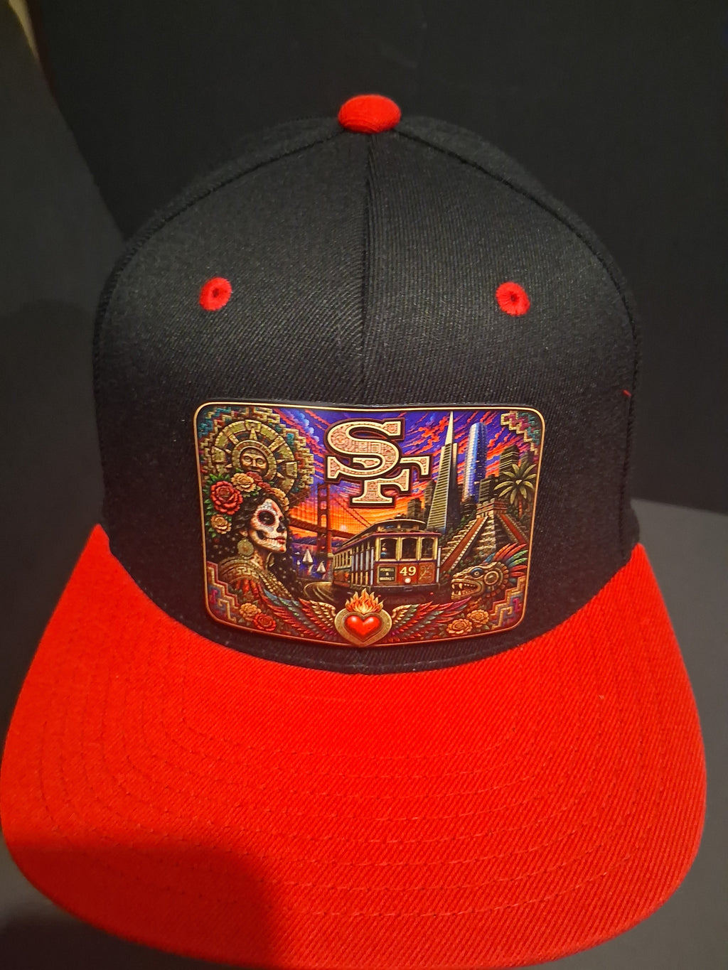 San Francisco Heritage Snapback Hat | Chicano Art Inspired Fan Cap