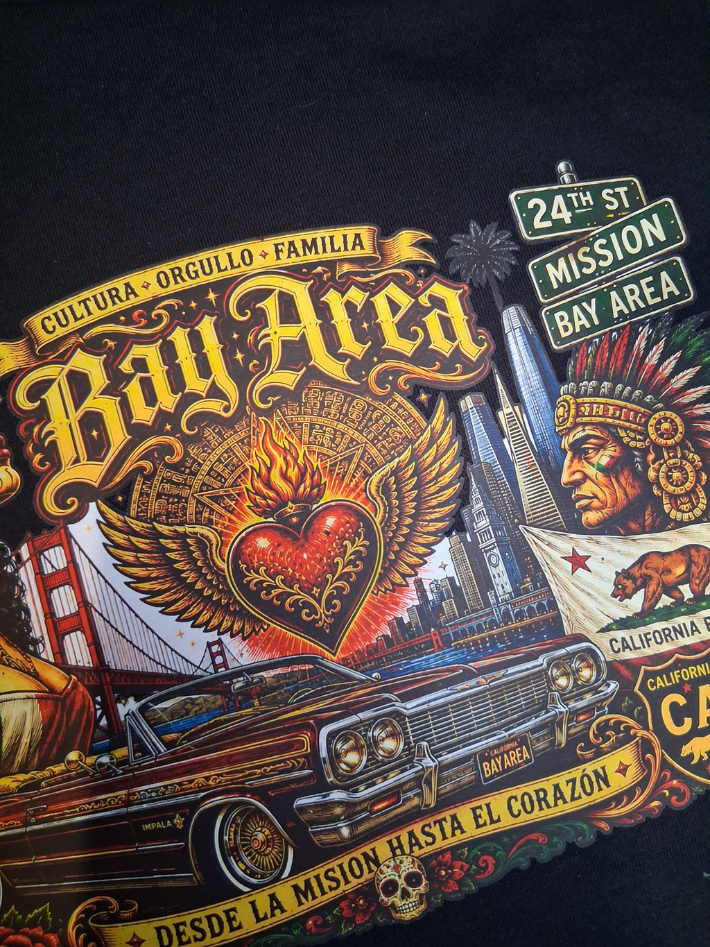 Bay Area Chicano Culture Tee | Mission District Lowrider Shirt | Casa Tonalli