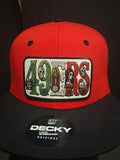 49ERS  Día de los Muertos Snapback Hat | Chicano Style Custom Patch Cap
