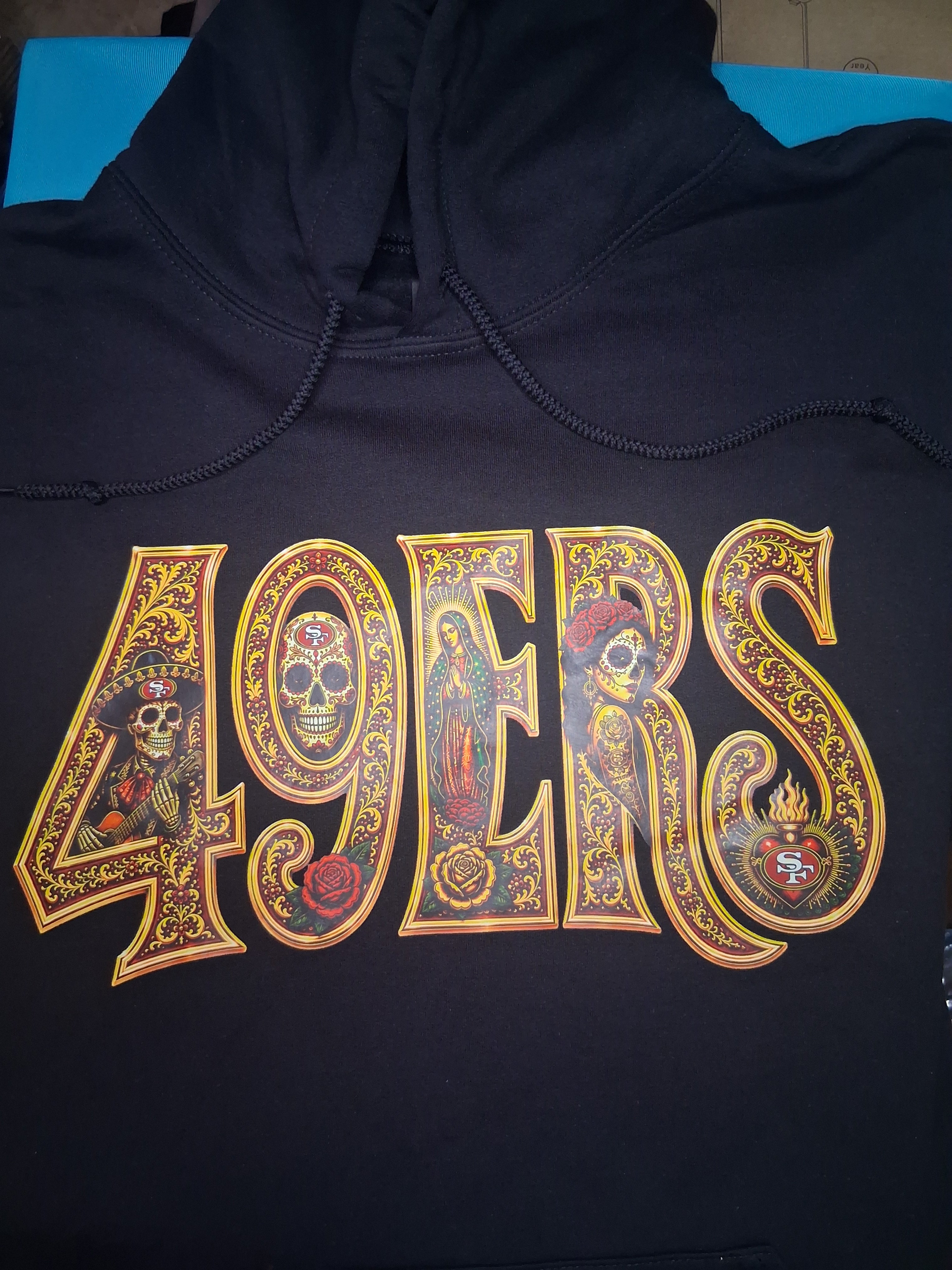 49ERS Día de los Muertos Premium Hoodie – Wear Your Faithful Pride