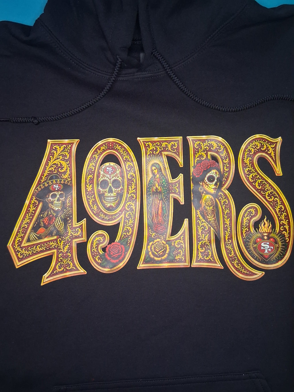 49ERS Día de los Muertos Premium Hoodie – Wear Your Faithful Pride
