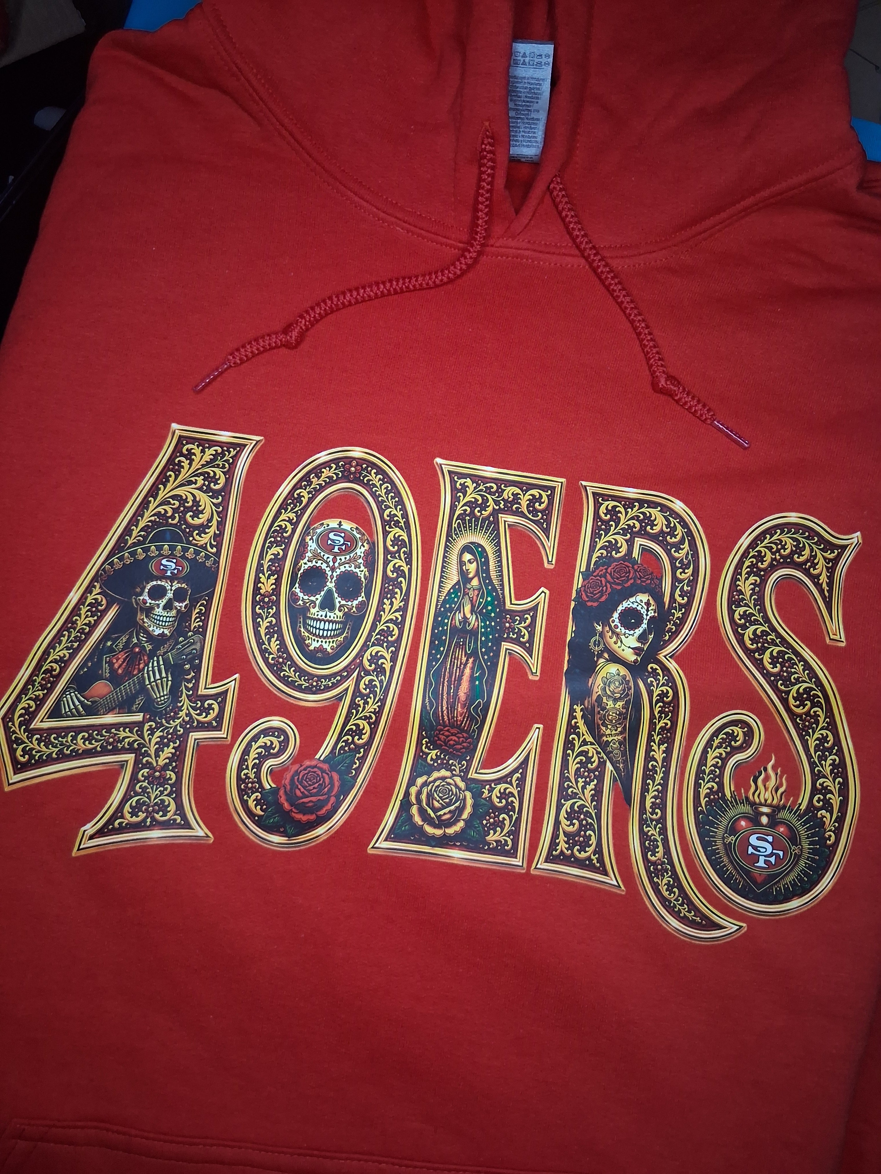 49ERS Día de los Muertos Premium Hoodie – Wear Your Faithful Pride in Style