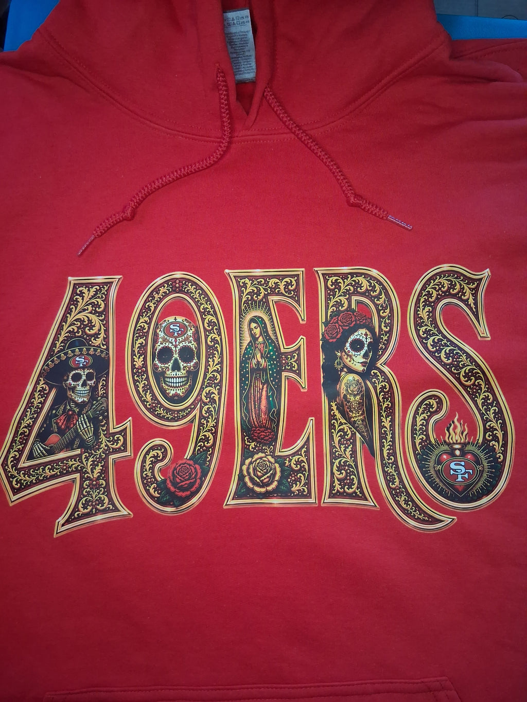 49ERS Día de los Muertos Premium Hoodie – Wear Your Faithful Pride in Style