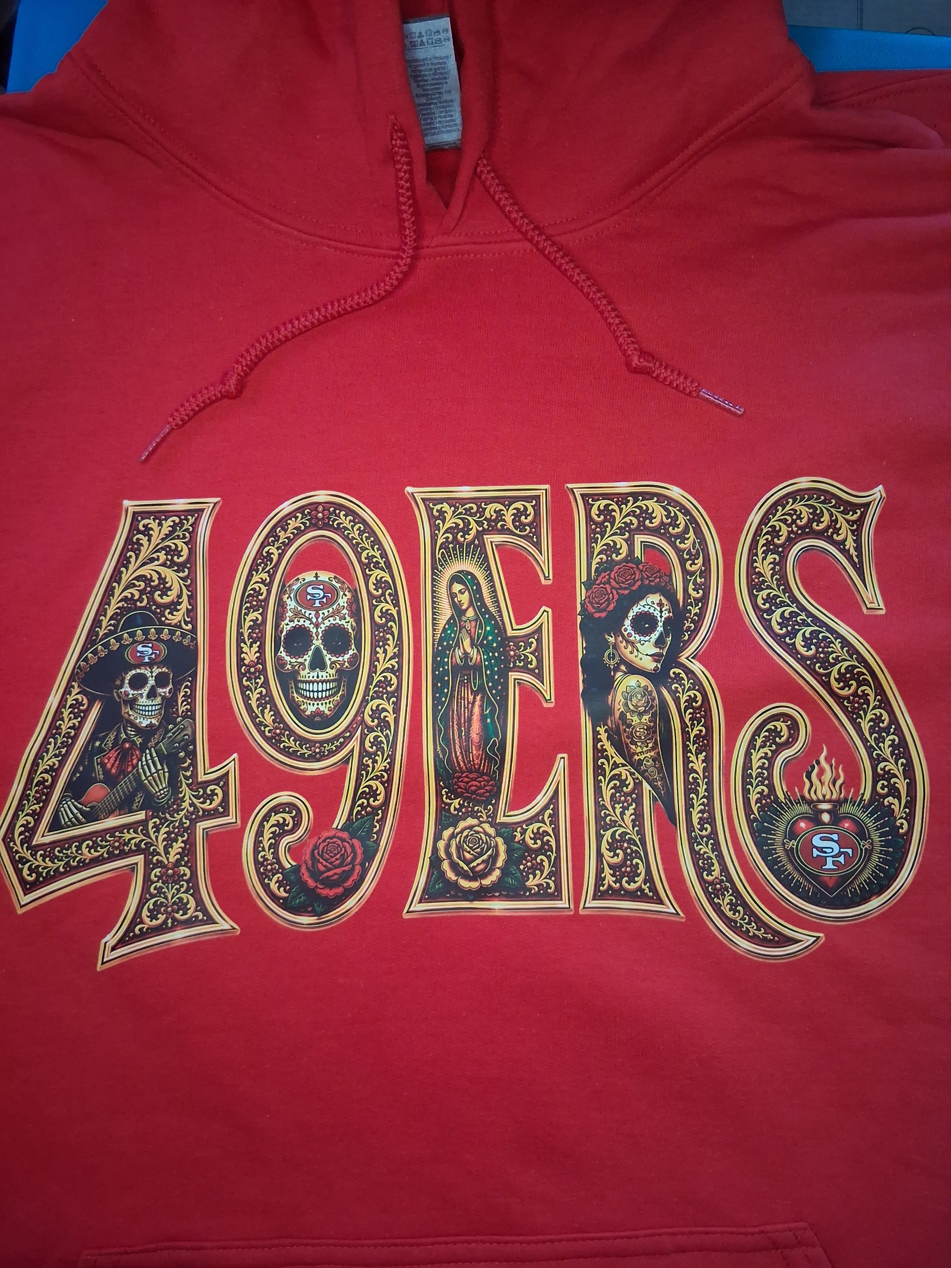 49ERS Día de los Muertos Premium Hoodie – Wear Your Faithful Pride in Style