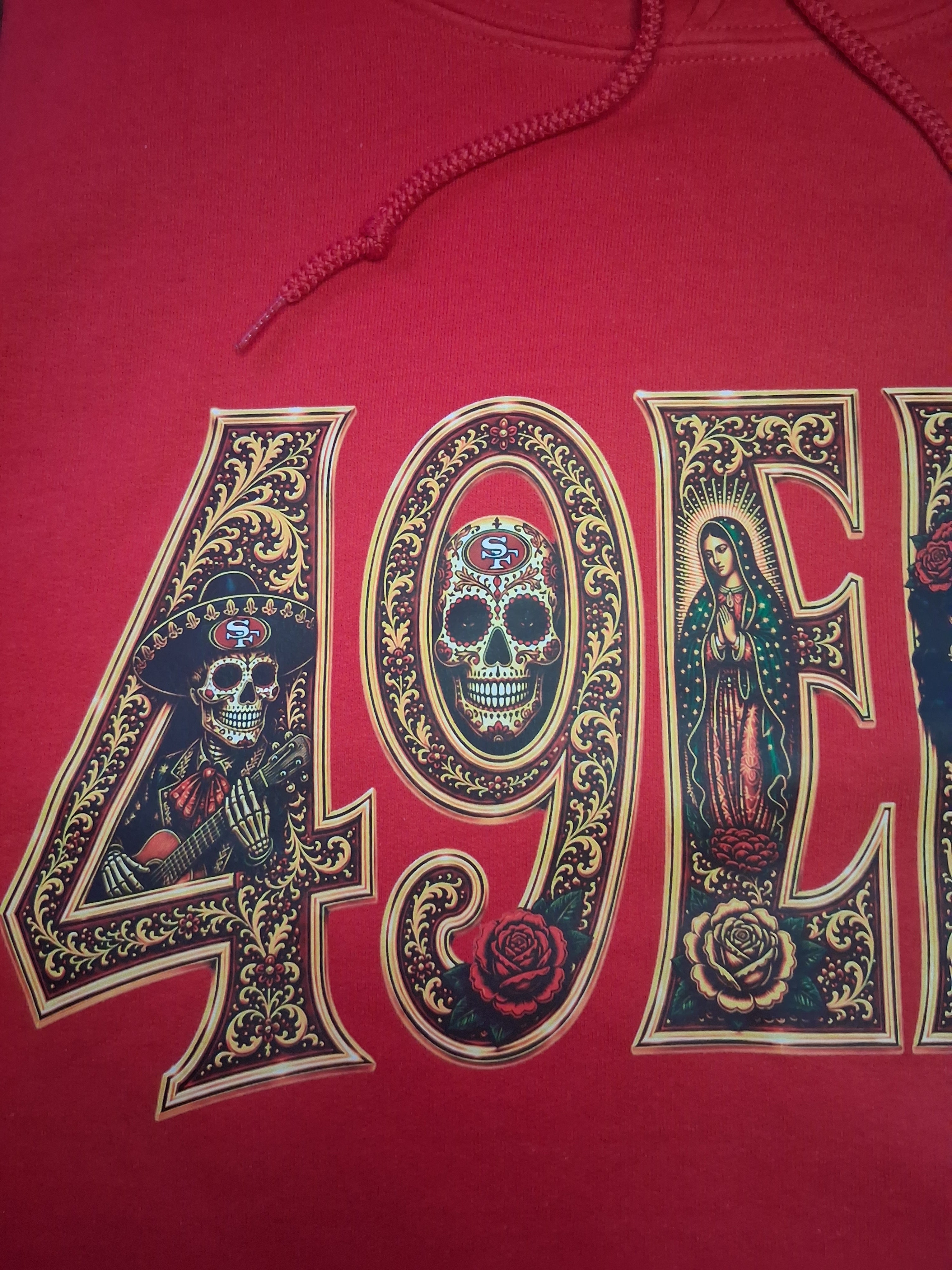 49ERS Día de los Muertos Premium Hoodie – Wear Your Faithful Pride in Style