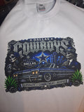 Dallas Cowboys Chicano Lowrider Premium White T-Shirt | Pro Club