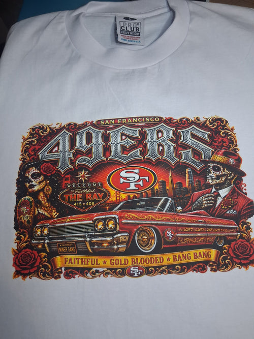 49ERS Catrinas Lowrider Premium Pro Club T-Shirt | Casa Tonalli