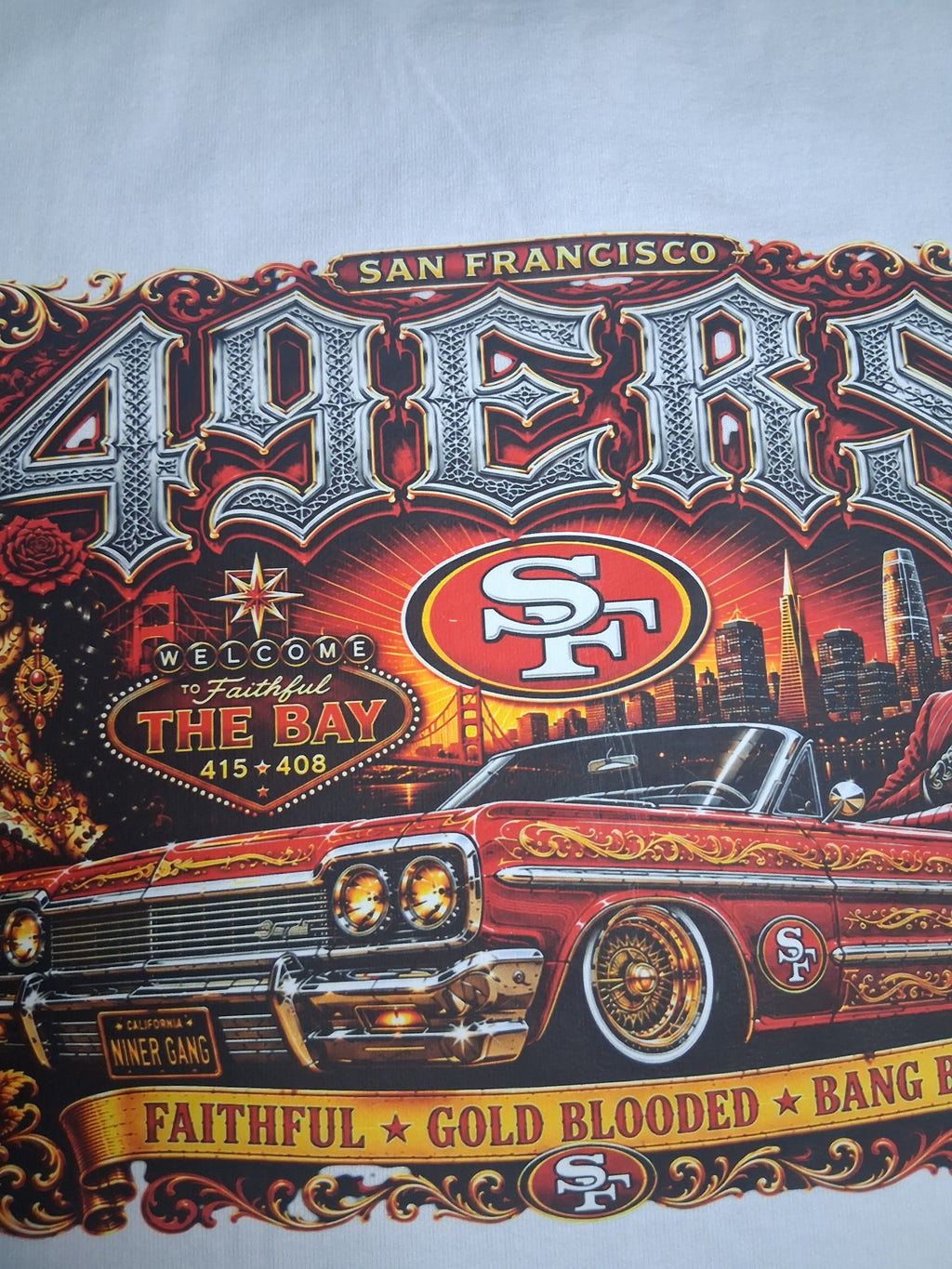 49ERS Catrinas Lowrider Premium Pro Club T-Shirt | Casa Tonalli