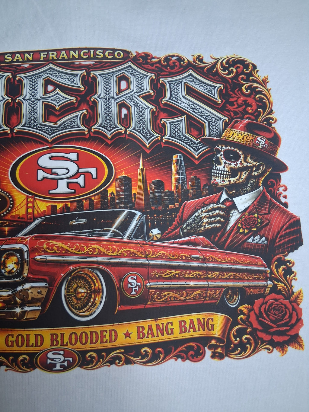 49ERS Catrinas Lowrider Premium Pro Club T-Shirt | Casa Tonalli