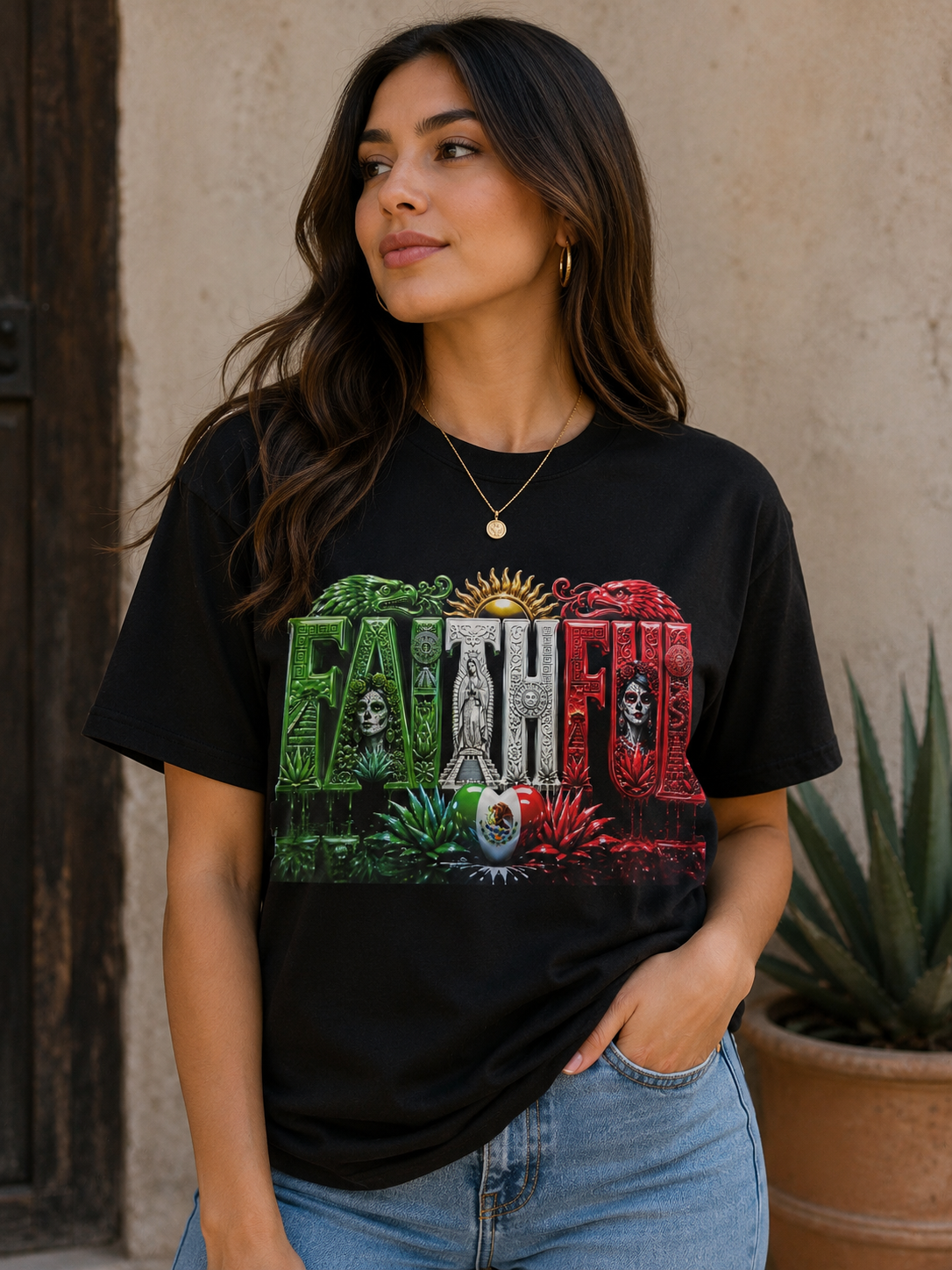 FAITHFUL – Mexican Heritage Graphic Tee
