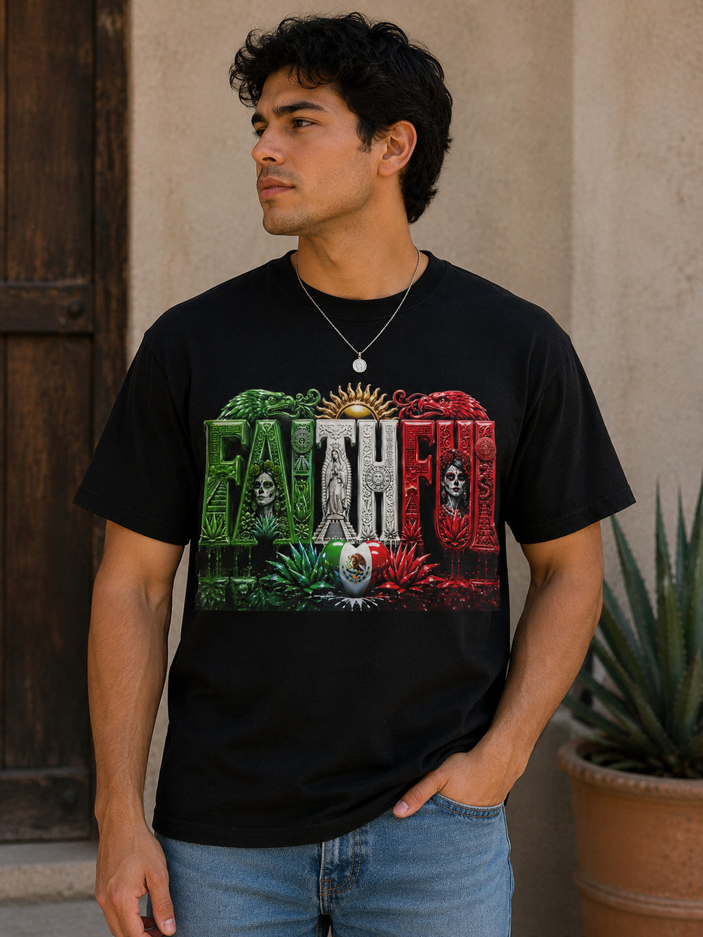 FAITHFUL – Mexican Heritage Graphic Tee