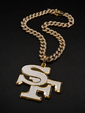 🏈 San Francisco Faithful Iced-Out SF Pendant Chain