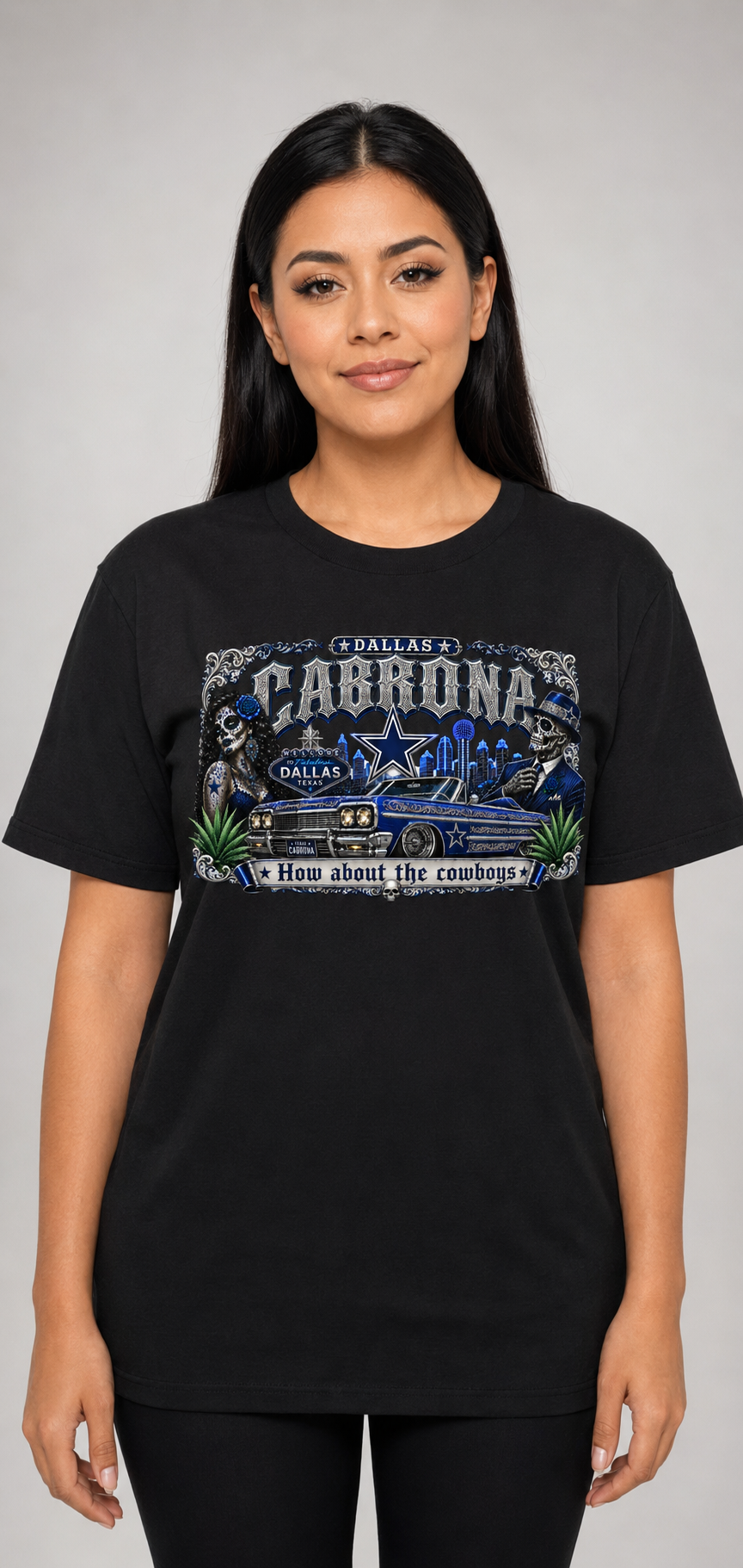 Dallas Cabrona Chicano Lowrider T-Shirt
