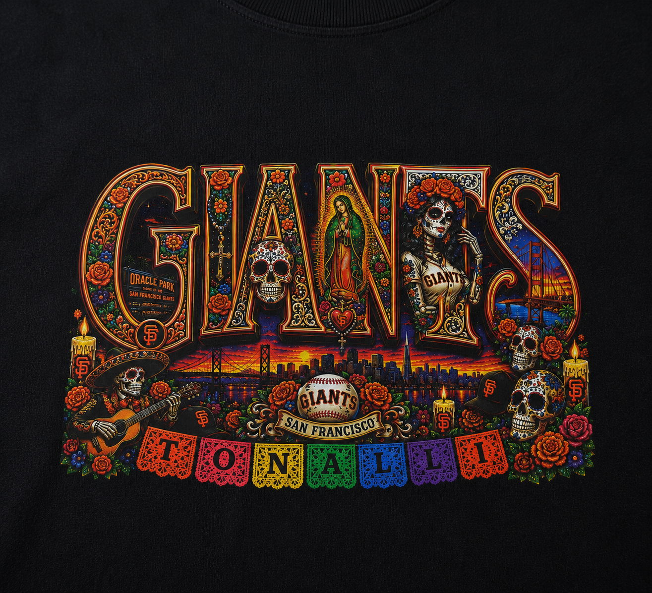 GIANTS Tonalli Día de los Muertos T-Shirt | San Francisco Chicano Graphic Tee
