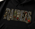 RAIDERS Día de los Muertos Premium Hoodie | Chicano Streetwear |