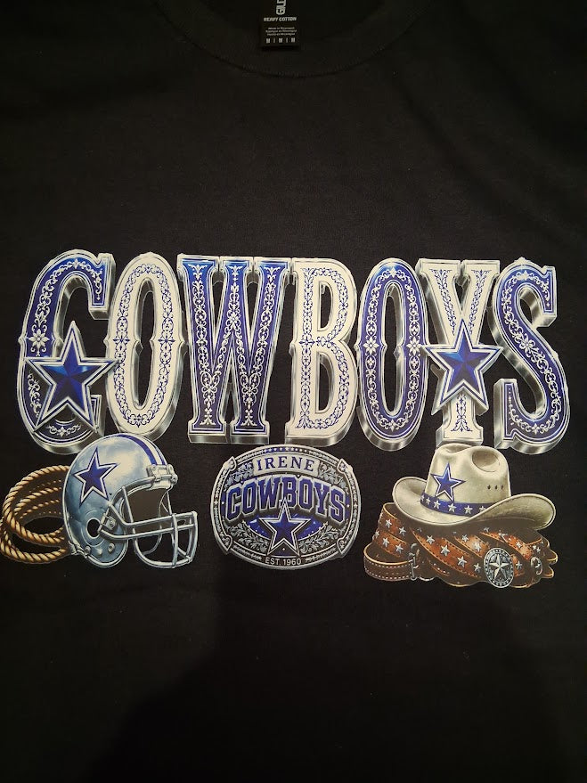 Custom Cowboys Belt Buckle Name T-Shirt