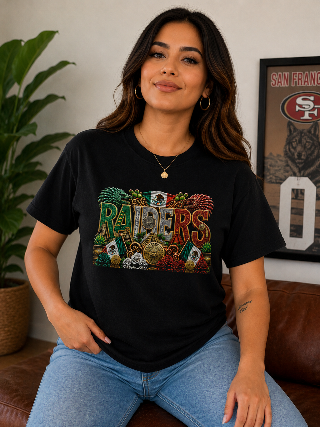RAIDERS Aztec Mexico Heritage T-Shirt
