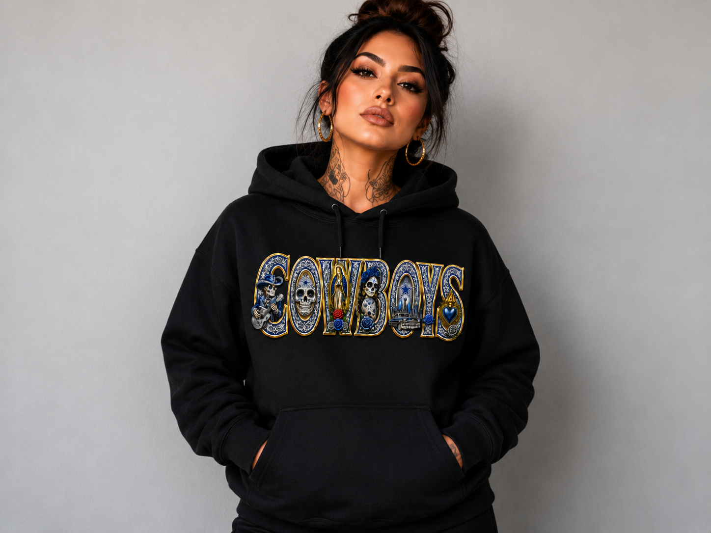 Dallas Cowboys Chicano Heritage Black Hoodie