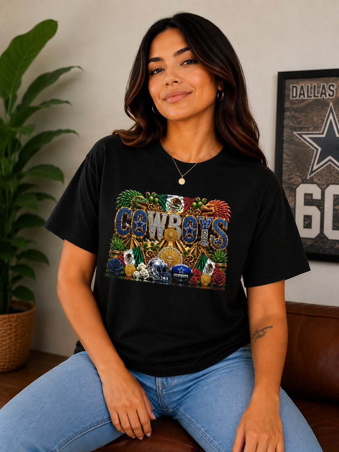 Cowboys Aztec Heritage Tee