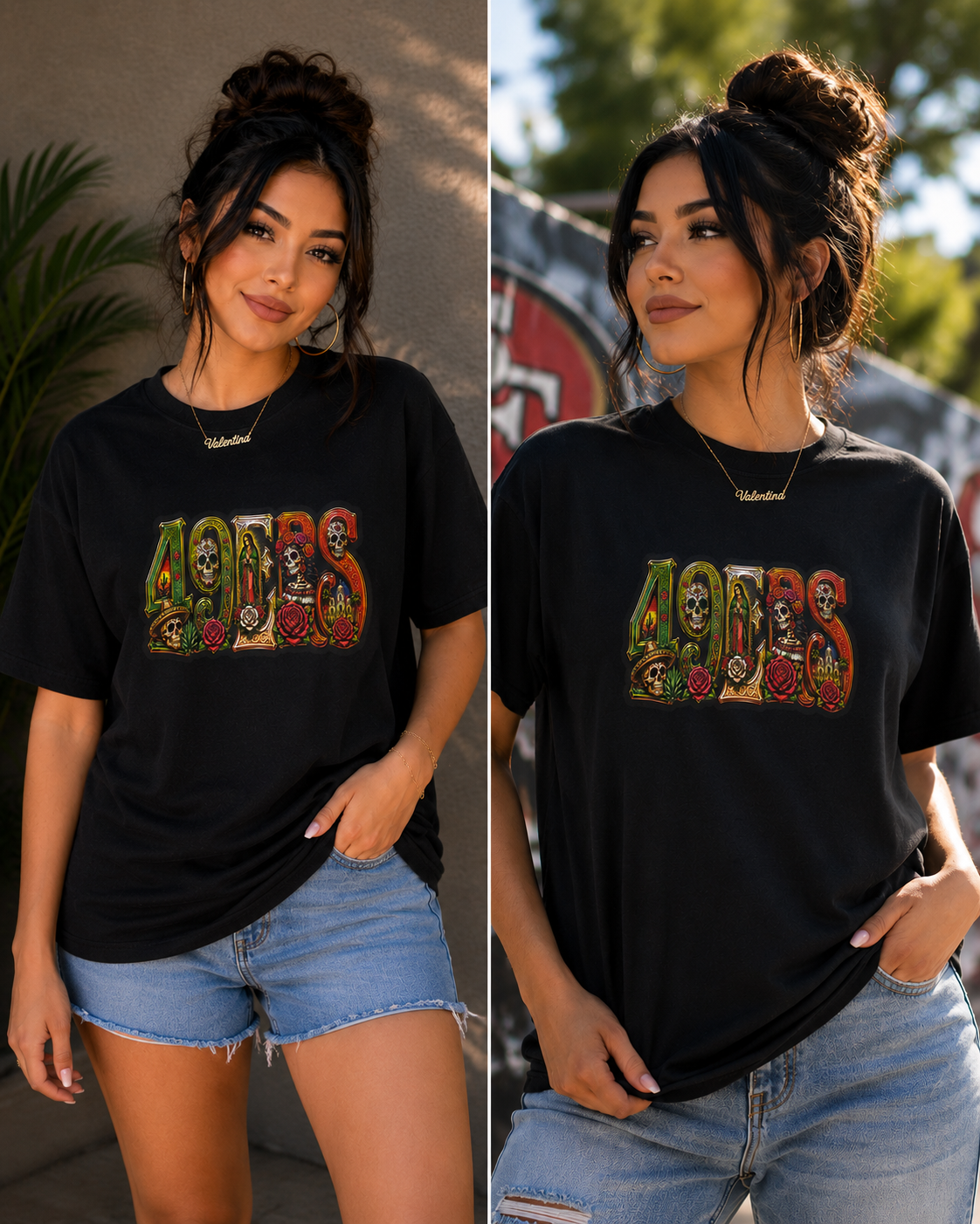49ERS Día de los Muertos Graphic T-Shirt | Chicano Streetwear Tee
