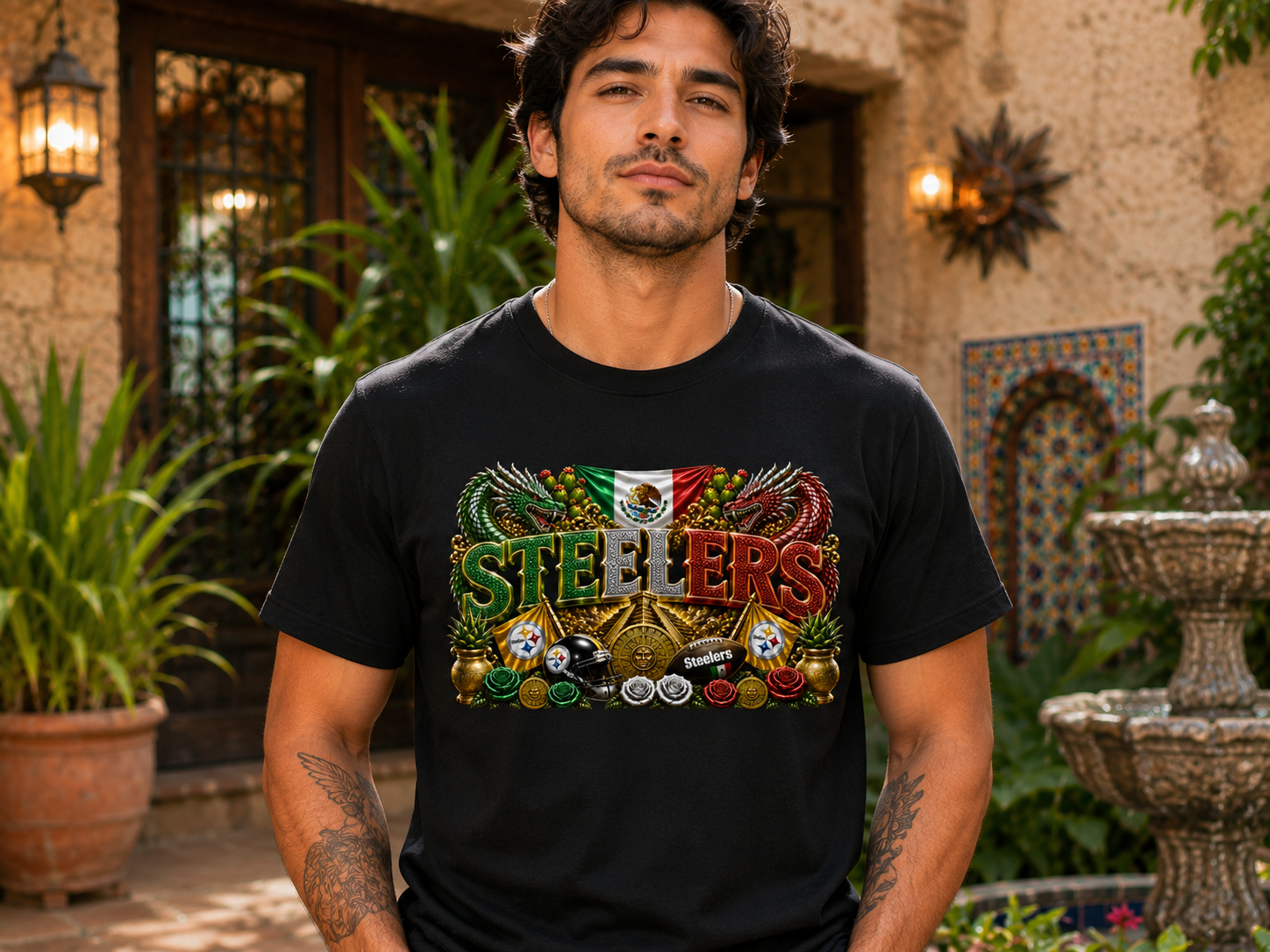 🏈 Steelers x México Heritage Tee 🇲🇽