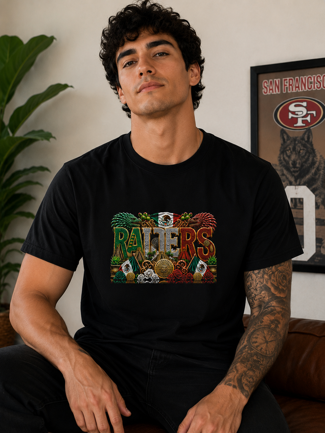 RAIDERS Aztec Mexico Heritage T-Shirt