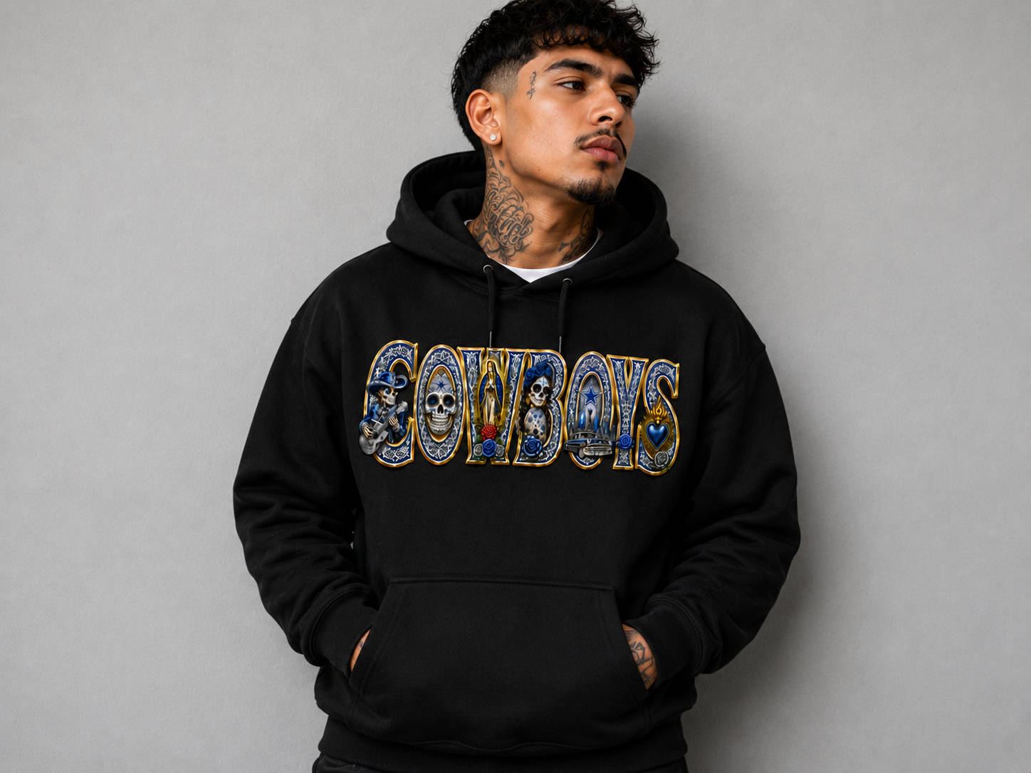 Dallas Cowboys Chicano Heritage Black Hoodie