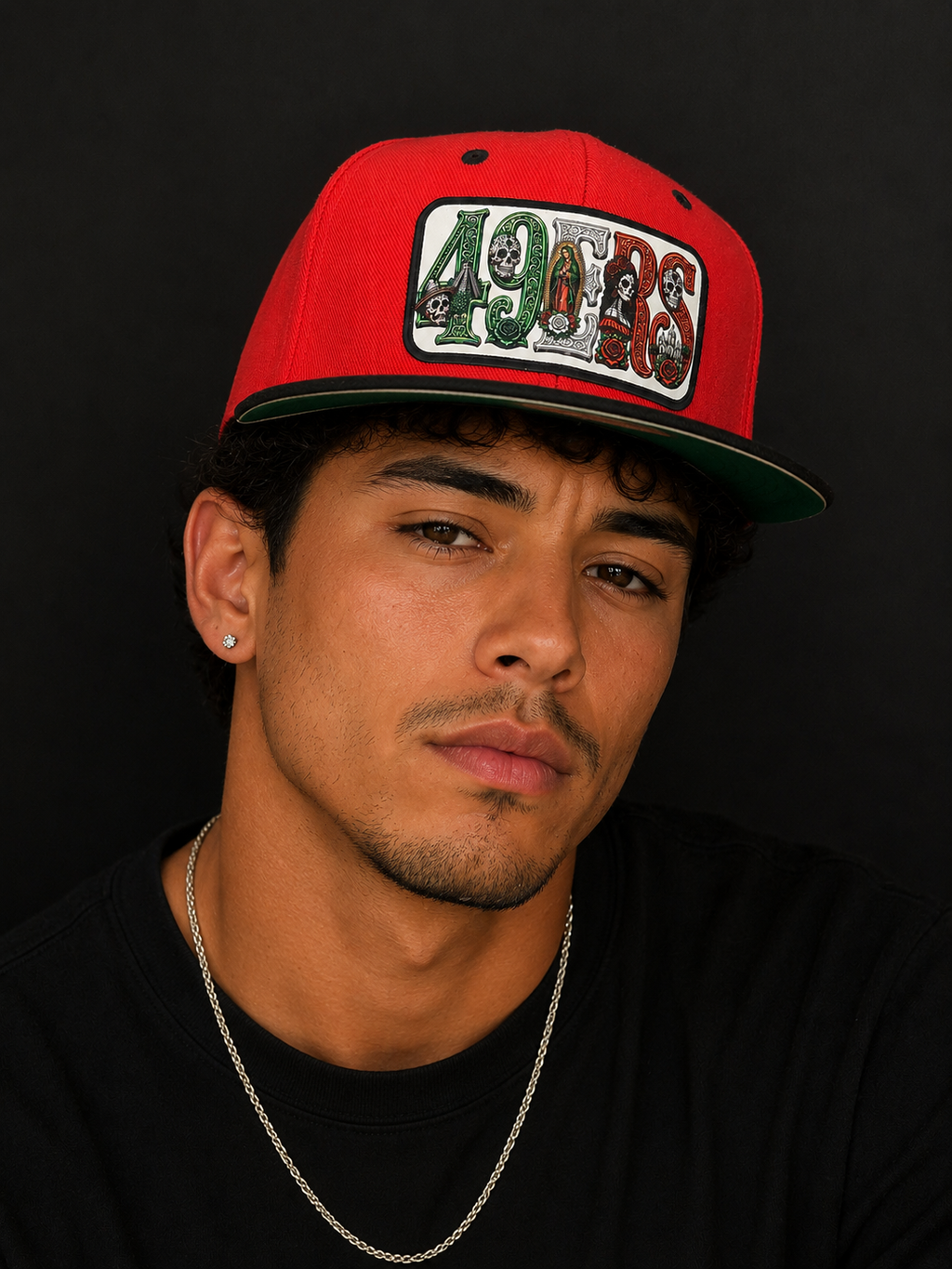 49ERS  Día de los Muertos Snapback Hat | Chicano Style Custom Patch Cap