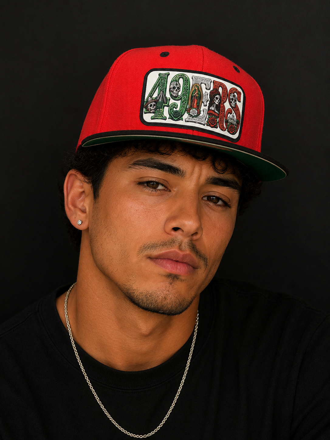 49ERS  Día de los Muertos Snapback Hat | Chicano Style Custom Patch Cap