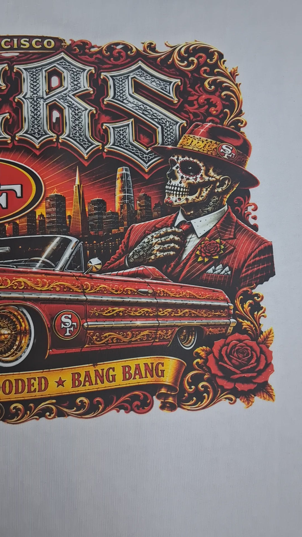 49ERS Catrinas Lowrider Premium Pro Club T-Shirt | Casa Tonalli