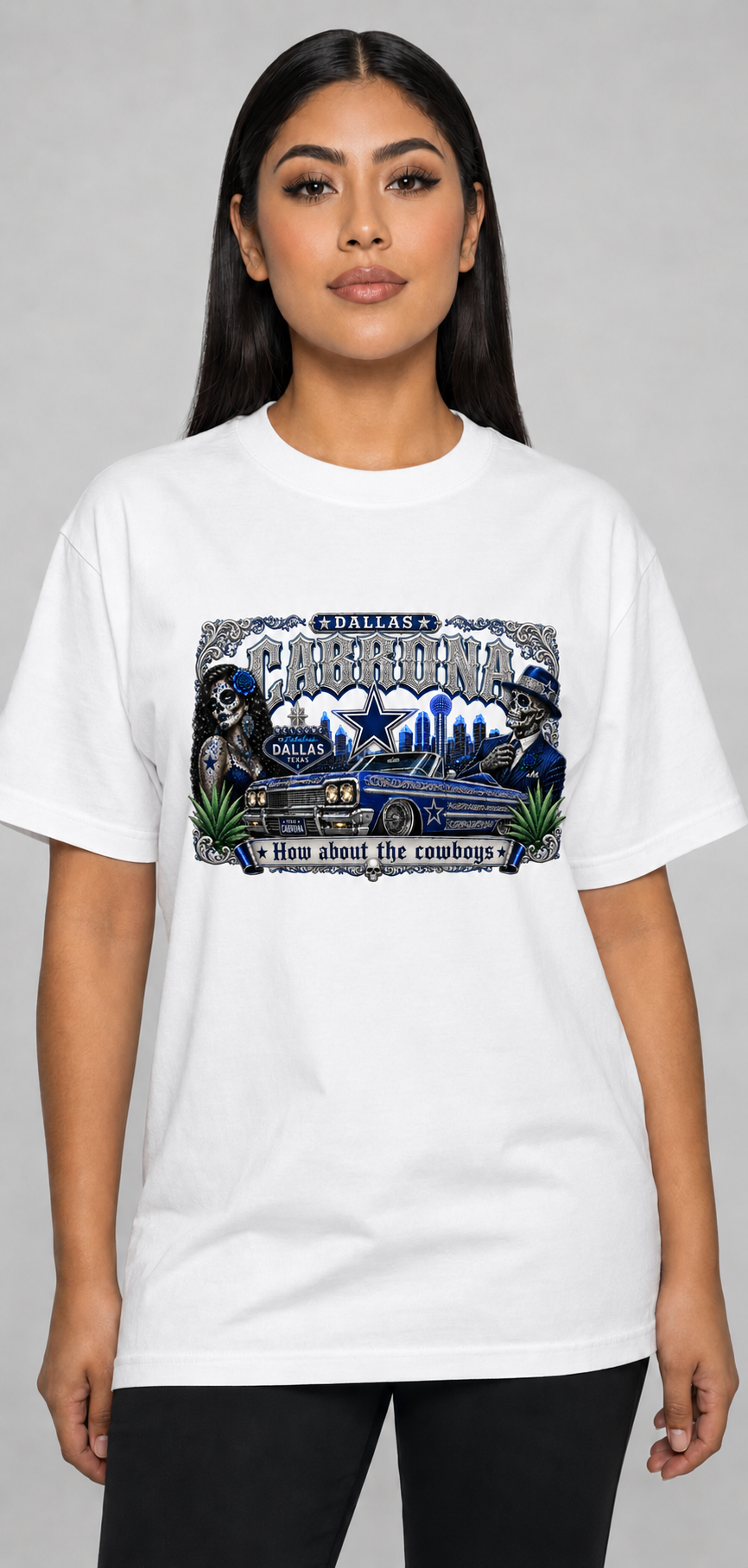 Dallas Cabrona Chicano Lowrider T-Shirt